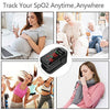 Oxygen Monitor Portable Digital Reading LED Display with 2 Batteries and Lanyard